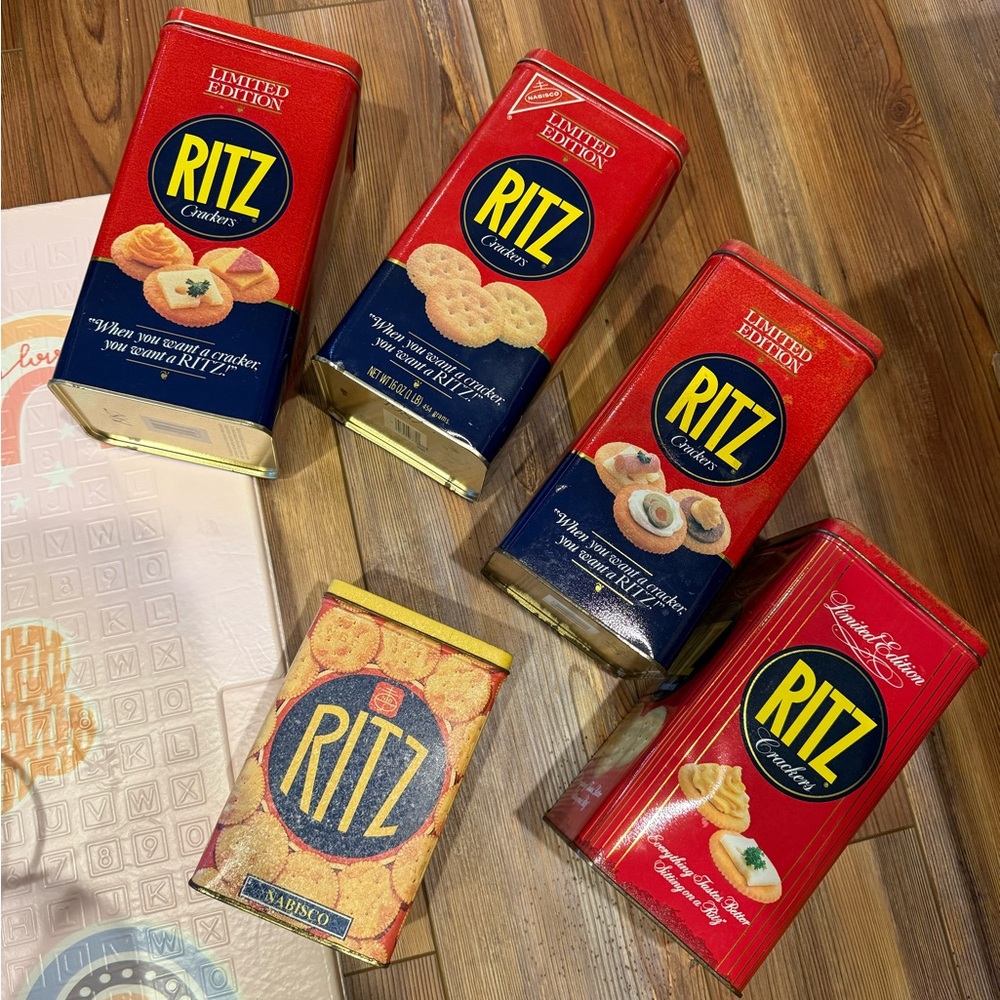 1987 Ritz Cracker Tins
